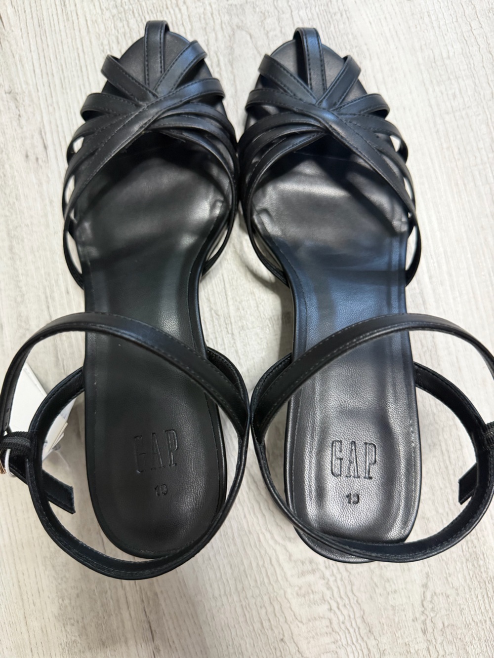 GAP Black Multi-Strap Women's Sandals